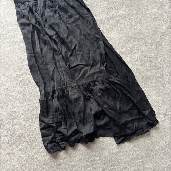 Stillwater The Brand Black Satin Midi Dress - Picture 4 of 5